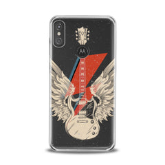 Lex Altern TPU Silicone Motorola Case Wings Guitar Art