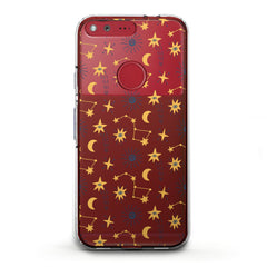 Lex Altern TPU Silicone Phone Case Yellow Constellations