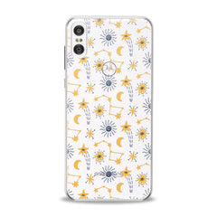 Lex Altern TPU Silicone Motorola Case Yellow Constellations