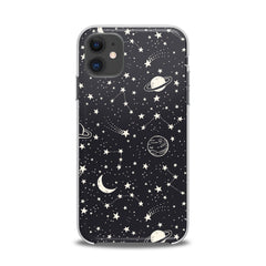 Lex Altern TPU Silicone iPhone Case White Constellation Art