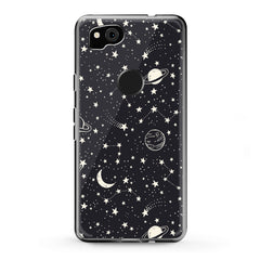 Lex Altern TPU Silicone Google Pixel Case White Constellation Art