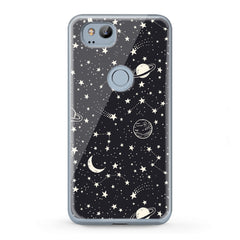 Lex Altern TPU Silicone Google Pixel Case White Constellation Art