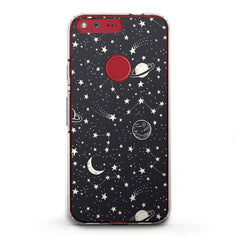 Lex Altern TPU Silicone Google Pixel Case White Constellation Art