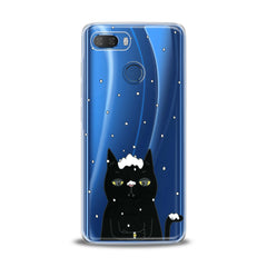 Lex Altern TPU Silicone Lenovo Case Black Snowy Cat