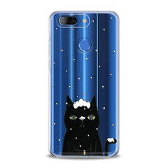 Lex Altern TPU Silicone Lenovo Case Black Snowy Cat