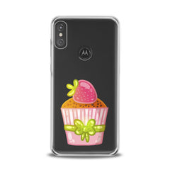 Lex Altern TPU Silicone Motorola Case Strawberry Cupcake