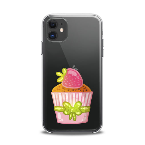 Lex Altern TPU Silicone iPhone Case Strawberry Cupcake