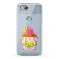 Lex Altern TPU Silicone Google Pixel Case Strawberry Cupcake