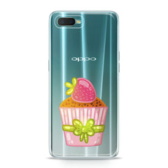 Lex Altern TPU Silicone Oppo Case Strawberry Cupcake