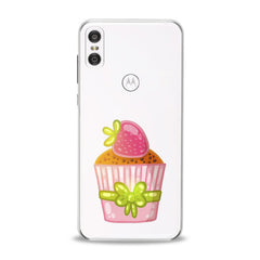 Lex Altern TPU Silicone Motorola Case Strawberry Cupcake