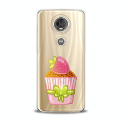 Lex Altern TPU Silicone Motorola Case Strawberry Cupcake