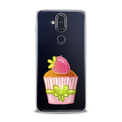 Lex Altern TPU Silicone Nokia Case Strawberry Cupcake