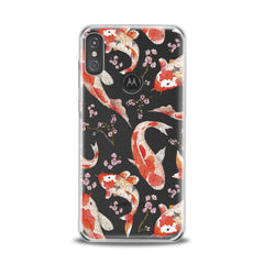 Lex Altern TPU Silicone Motorola Case Orange Koi Fishes