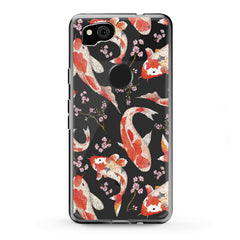 Lex Altern Google Pixel Case Orange Koi Fishes