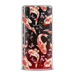 Lex Altern TPU Silicone VIVO Case Orange Koi Fishes