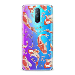 Lex Altern TPU Silicone Oppo Case Orange Koi Fishes