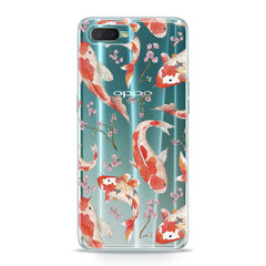 Lex Altern TPU Silicone Oppo Case Orange Koi Fishes