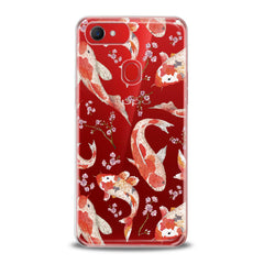 Lex Altern TPU Silicone Oppo Case Orange Koi Fishes