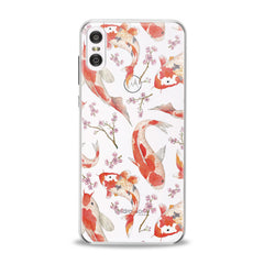 Lex Altern TPU Silicone Motorola Case Orange Koi Fishes