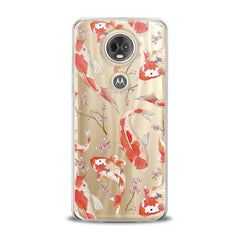 Lex Altern TPU Silicone Motorola Case Orange Koi Fishes