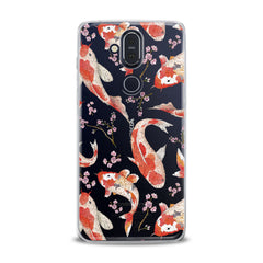 Lex Altern TPU Silicone Nokia Case Orange Koi Fishes