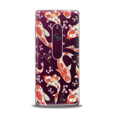 Lex Altern TPU Silicone Sony Xperia Case Orange Koi Fishes