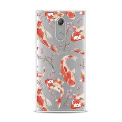 Lex Altern TPU Silicone Sony Xperia Case Orange Koi Fishes