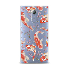 Lex Altern TPU Silicone Sony Xperia Case Orange Koi Fishes