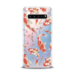 Lex Altern TPU Silicone Samsung Galaxy Case Orange Koi Fishes