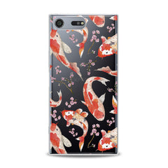 Lex Altern Orange Koi Fishes Sony Xperia Case