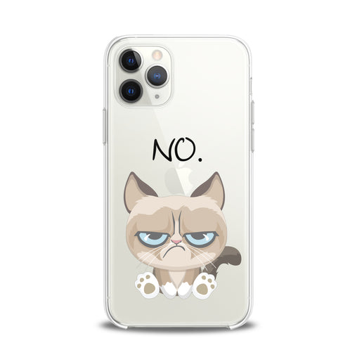 Lex Altern TPU Silicone iPhone Case Grumpy Feline