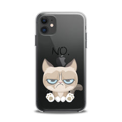 Lex Altern TPU Silicone iPhone Case Grumpy Feline