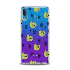 Lex Altern TPU Silicone Lenovo Case Green Snail Pattern