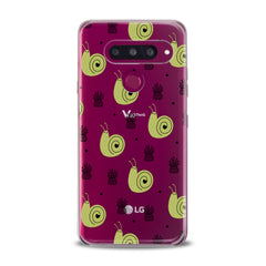 Lex Altern TPU Silicone Phone Case Green Snail Pattern