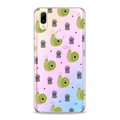 Lex Altern Green Snail Pattern Vivo Case