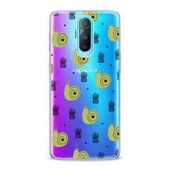 Lex Altern Green Snail Pattern Oppo Case