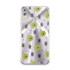 Lex Altern TPU Silicone Asus Zenfone Case Green Snail Pattern