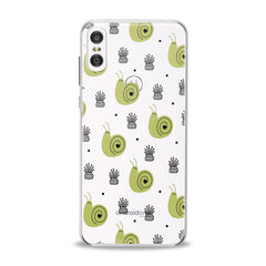 Lex Altern Green Snail Pattern Motorola Case