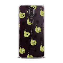 Lex Altern TPU Silicone Nokia Case Green Snail Pattern