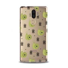 Lex Altern Green Snail Pattern Lenovo Case