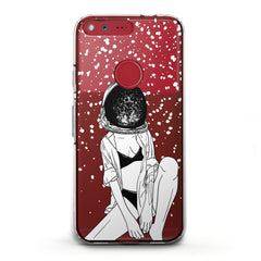 Lex Altern TPU Silicone Google Pixel Case Lady Astronaut