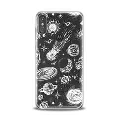 Lex Altern TPU Silicone Motorola Case White Space Art