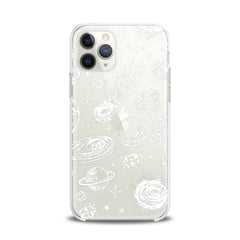 Lex Altern TPU Silicone iPhone Case White Space Art