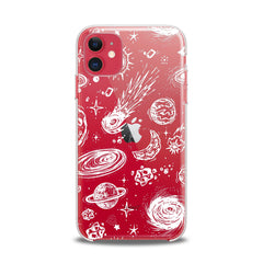 Lex Altern TPU Silicone iPhone Case White Space Art