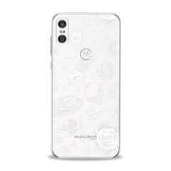 Lex Altern TPU Silicone Motorola Case White Space Art