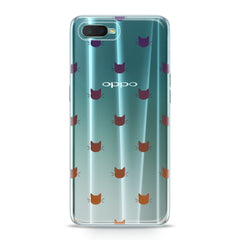 Lex Altern TPU Silicone Oppo Case Feline Faces Pattern