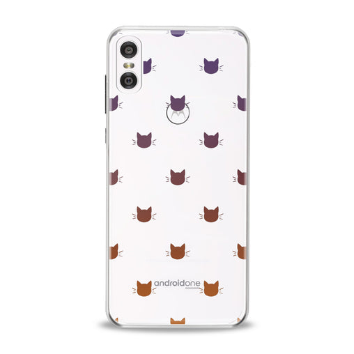 Lex Altern Feline Faces Pattern Motorola Case