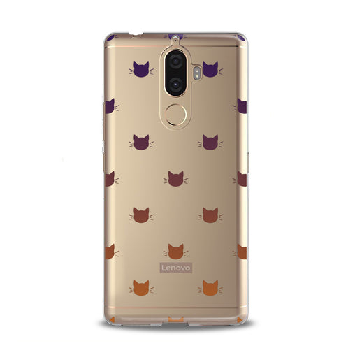 Lex Altern Feline Faces Pattern Lenovo Case