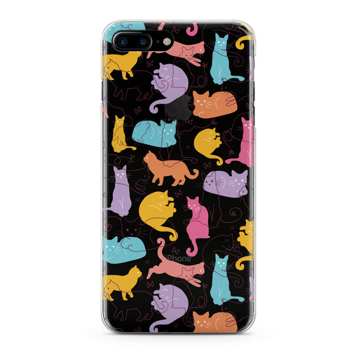 Lex Altern Bright Drawing Cats Phone Case for your iPhone & Android phone.