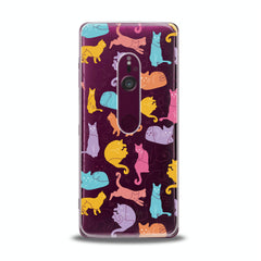 Lex Altern TPU Silicone Sony Xperia Case Bright Drawing Cats